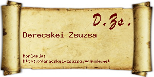 Derecskei Zsuzsa névjegykártya